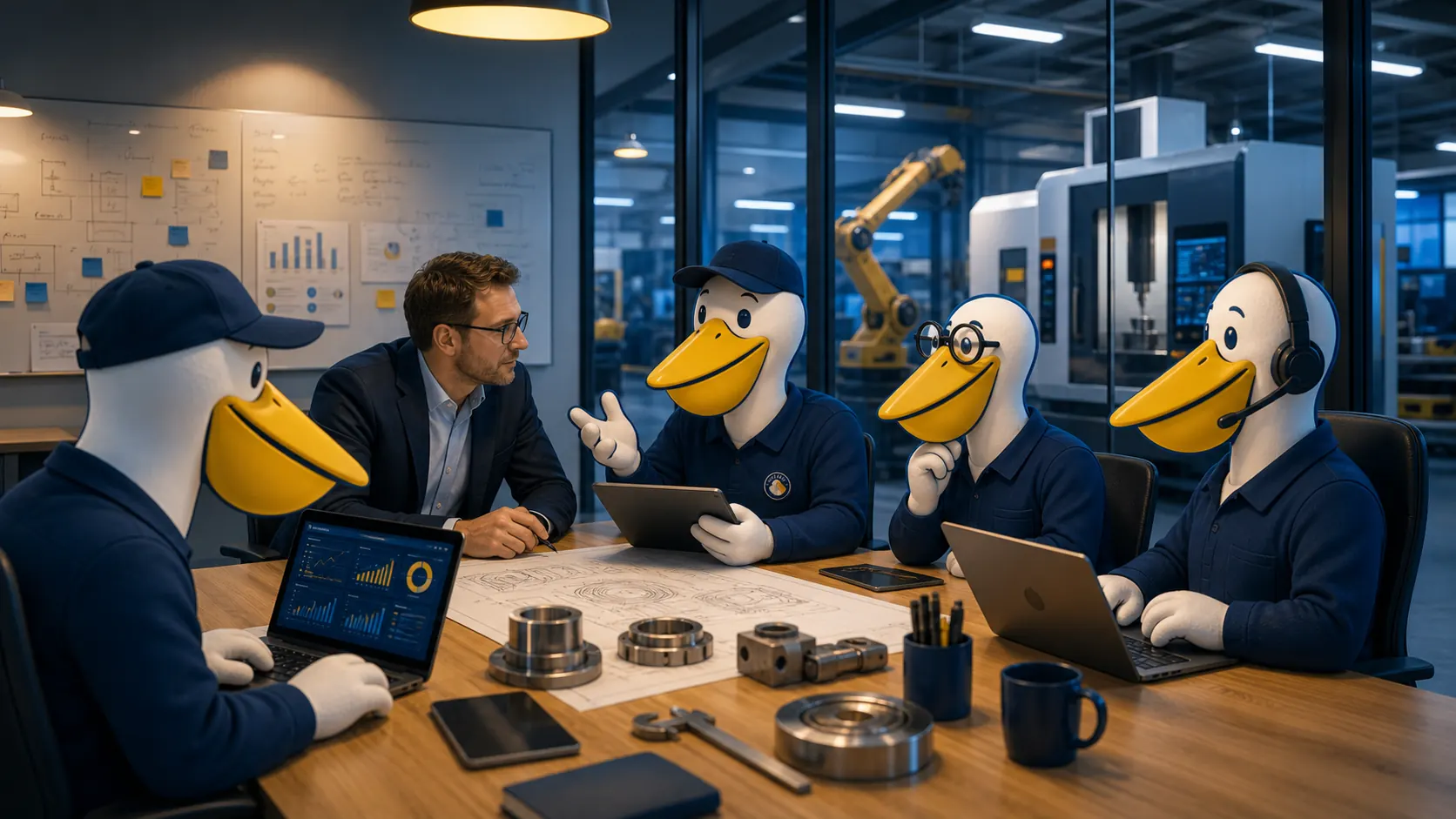 Pelican team collaborating